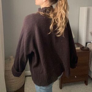 GAP Cashsoft Turtleneck Sweater - Brown Cotton Blend - XXL